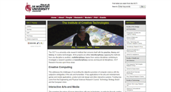 Desktop Screenshot of ioct.dmu.ac.uk