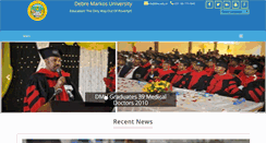 Desktop Screenshot of dmu.edu.et