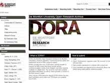 Tablet Screenshot of dora.dmu.ac.uk